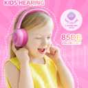gorsun Kids Bluetooth Headphones,Toddler Headphones with Microphone,85dB Volume Limited,Bluetooth 5.3 Adjustable Lightweight Kids Wireless Headsets for Boy Girl Tablet Travel School