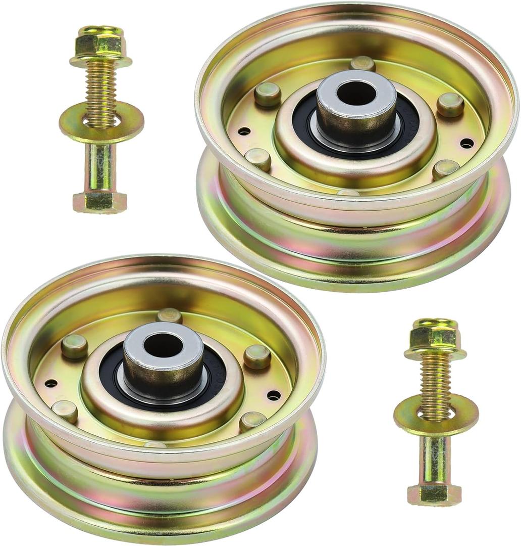GELASKA 2 Pack 756-04224 Idler Pulley Replaces 756-0981A 756-0981 756-0981B 756 04224 75604224 for Cub Cadet LT1050 LT1042 LT1045 LT1046 LTX1040 LTX1045 LTX1046 LTX1050 L1046 LT2000 LX420 LX425 Decks