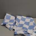 Ohocut Checkered Round Table Cloth, Classic Blue Checkerboard Tablecloth for Picnic, Racing Party, Dinner Table Cover, Waterproof Washable Wrinkle Resistant 60''x60'', 2 Pack