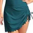 Dokotoo Swimming Shorts Skirt Women Swimskirt Bottoms High Waisted Swim Skirt Shorts Sport Skorts Tummy Control Swimsuit Bathing Suit Swim Tankini Bottoms for Women Boardshorts Swimwear 2XL Skobeloff