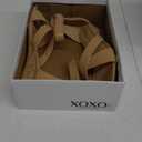 XOXO Women's Alisha Heeled Sandal, TAN, 8.5
