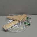 15.75" 4 Tier Wooden Display Rack,Straight Display Shelves 4 Tier All Wooden Vintage Ladder Shelf,Wood Color