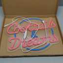 Cocktails and Dreams Neon Sign for Wall Decor Neon Signs with Dimmable Switch LED Neon Signs Bedroom Beer Bar Neon Light Sign Hotel Party Club Office Art Lights (pink+blue)