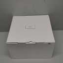UNIQOOO White & Gold Heart Lock Acrylic Card Box, Modern DIY Wedding & Occasion Box, 10x10x5.5 inches