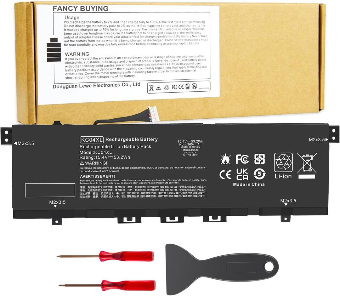 KC04XL Laptop Battery for HP Envy X360 13-AG 13z-AG 13m-AG 13-AR 13-AH 13-AQ 13M-AQ 13T-AQ L08496-855 L08544-1C1 L08544-2B1 HSTNN-DB8P HSTNN-IB8K L08496-855 L08544-1C1 L08544-2B1 TPN-W133 TPN-W136