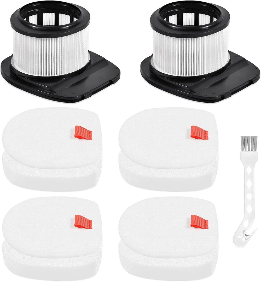 IZ362H Filters 2 HEPA Filter 4 Pre-Motor Foam & Felt Filter 1 Cleaning Brush Kit Compatible with Shark Vacuum IZ162H IZ362H IZ363HT IZ440H IZ462H IZ483H, Part # XHF161H & 617FJ140