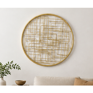 Modern And Elegant Wall Decor Gold, 20in