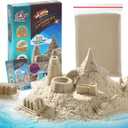 Waterplay & Sensory Play Sand - 2.2lb Moldable, Non-Toxic Sand for Kids Ages 4+, for Indoor/Outdoor Sandbox, Water Table & Sensory Play, Mess-Free, Easy Clean, Resealable Bag