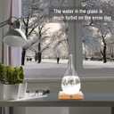 Christmas Unique Gifts, Storm Glass Weather Predictor,Christmas Snow Globe Barometer, Storm Glass Weather Station, Decorative Weather Predictor,Decorative Glass Bottles for Home and Office