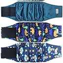 Grecle 5 Pack Dog Diapers Male, Premium Belly Bands for Male Dogs, High Absorbing Male Dog Pee Wraps for Doggie in Incontinence or Excitable Urination and Training M