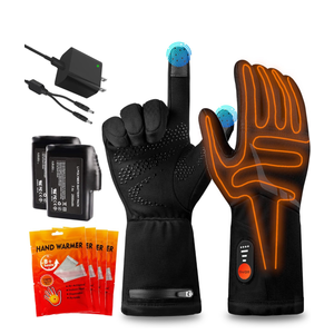 Heated Gloves for Men and Women - Thin Form Fitting Glove Liners - Rechargeable Batteries 2500mAh