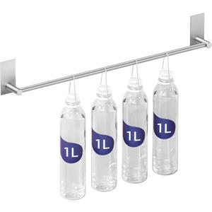 KES Adhesive Towel Bar 20-Inch Bathroom Towel Holder No Drill Stick on Towel Hanger Contemporary Style Wall Mount SUS 304 Stainless Steel Brushed Finish, A7000S50B-2