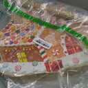 Christmas Gingerbread House Pinata 16 Inch Christmas Mexican Pinata with Stick Blindfold and Confetti Pack Christmas Pinata Bundle for Xmas Birthday Holiday Pinata Game Favors Photo Prop Decoration