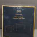 Weenson Kitchen Countertop Organizer Spice Rack for Salt, Bathroom Counter Organizer Over Sink for Toiletries, Makeup, 2-Tier Corner Counter Shelf for Coffee Area Storage Dresser Table (Rust Brown)