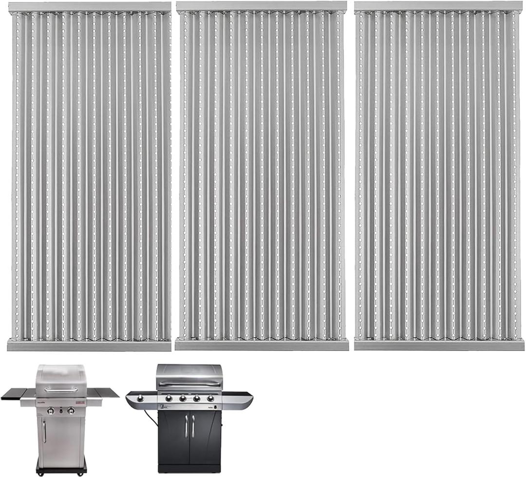 DcYourHome Stainless Steel Emitter Plates Replacement for Charbroil Commercial Tru-Infrared 463241013 463268008 463247009 463246909 463243911 463241313 463241314 463247109 466241313 Grill Parts,3-Pack