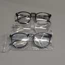 IBOANN Chic & Comfy Blue Light Glasses for Women - 3-Pack Round Frames, Screen-Ready Style with UV Protection Coating (*A1 Light Black & Leopard & Transparent)