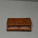 GOIACII Women's Wallet RFID Blocking Long Clutch Ladies Purse Vegan Leather Embossed Flower Brown
