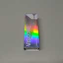 VISOONE Chunky Rectangle Sunglasses Women Men 90s Vintage Retro Accessories UV400 Protection Narrow Square Shades Harmony (Black)