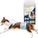 Male Dog Diapers with Wetness Indicator, Disposable Belly Band for Puppy Male Diapers, Doggie Wraps for Puppy Training, Incontinence (L, 26 Count)