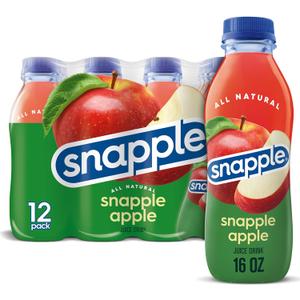 Snapple Apple Juice Drink, 16 fl oz recycled plastic bottle, The Fantastic Four: First Steps Limited Edition 12 Pack