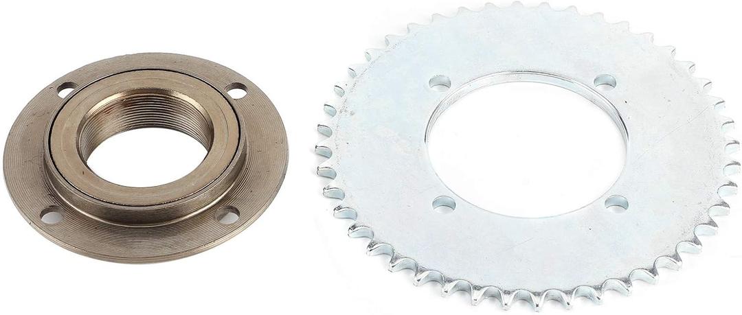 78mm OD 4 Hole Toothless Flywheel T8F 44T 54mm Rear Chain Sprocket Steel Alloy T8F Roller Sprocket Fits for Mini Pocket Gas Scooter ATV