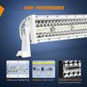 Nilight Marine LED Light Bar Navigation Lights 22 Inch White Spot Flood Combo Ponton Boat Deck Dock Lighting for Night Fishing T-top Stern Yacht Port Sailboat Trucks Tractors