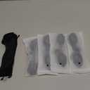 4 PCS Red Light Therapy Glasses, Half - clear Eyes Protection for Tanning Bed Goggles, Safety Glasses for Sunbathing & Laser Beauty Treatment, Black Wearing length adjustable Protective Goggles