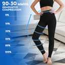 Compression Tights Women, 20-30mmHg Graduated Support Compression Pantyhose for Women Footless Medical Compression Stockings High Waist Compression Leggings for Varicose Veins, Edema, DVT