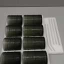 Vintage Hobnail Drinking Glasses Set of 8,Grey 12 oz & 15oz Highball Glass Cups, Kitchen Drinkware Glassware,Embossed Water Tumbler,for Beer,Cocktail,Whiskey,Juice and Various Mixed Drinks (Gray)