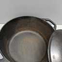 Lodge Cast Iron Dutch Oven with Handle Holders, 5 quart, Black/Red