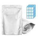 100pcs 1 QUART Mylar Bags for Food Storage - Thick 10 Mil - 7"x10" Stand-Up Zipper Pouches, Resealable and Heat Sealable Vacuum Sealing Mylar Bags for Long Term Food Storage