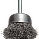 Weiler 36029 Vortec Pro 2" Crimped Wire Cup Brush, .014" Steel Fill, 1/4" Stem, Made in the USA (Pack of 5)