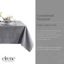 Elrene Home Fashions Continental Solid Texture Water, Stain & Wrinkle Resistant Tablecloth, 60"X102" Rectangle, Gray