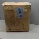 3 Pack Lamp Set, Living Room Light Set of 3, Floor and Table Lamp Set in Black Finish with Vintage Brown Fabric Light Shades, 26" and 61"(H), Solid Iron