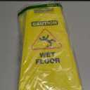 2-Pack Caution Wet Floor Sign,17.5" Height,Bright Yellow Double-Sided Folding A-Shaped Frame Design, Bilingual Caution Message