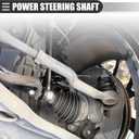 Motoforti Lower Power Steering Shaft, for Jeep Cherokee 1984-1994, Metal, No.4713943, Black