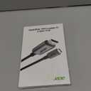 acer USB C to HDMI Cable for Home Office 6.6FT (4K@60Hz), Thunderbolt 4/3 Compatible, High-Speed Type C to HDMI 2.0 Braided Cord for MacBook, iPhone 17/16 Pro/Max, iMac, iPad Pro, Galaxy S25, Surface