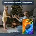 HESTECH Hockey Card Binder 9 Pocket with 50 Removable Sleeves, Collectible Trading Card Albums Display Storage Organizer Fits 900 Card, Sports Card Holder for Collectors Boys and Girls Gift