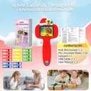 BLACKROOT Microscope for Kids, 2.4" Handheld Digital Pocket Microscope, STEM Educational Science Toys for Christmas Birthday Gifts for 3+ 4 5 6 7 8 9 10 11 12 Year Old Boys Girls, Red