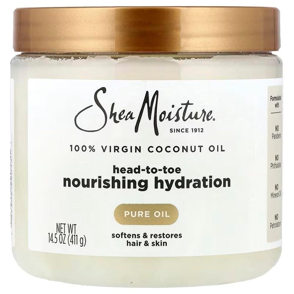 SheaMoisture for Dry Skin Nourishing Hydration 100% Extra Virgin Coconut Oil Soften and Restore Skin and Hair 14.5 oz