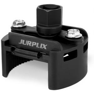 Universal Adjustable Oil Filter Wrench 2-3/8 to 3-1/8 Inch (60-80mm) Cap Style Tool, 1/2" Drive Removal Tool with Non-Slip Serrated Jaws Fits Small to Medium Spin-on Filters, UTVs, JetSkis