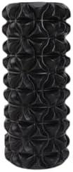 High-Density Foam Roller for Recovery and Relaxation, Muscle Massage and Myofascial Trigger Point Release, Relieves Muscle Pain, Improves Mobility (Black)