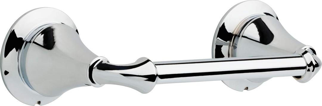 DELTA FAUCET 79450 Linden Wall Mount Pivot Arm Toilet Paper Holder Bath Hardware Accessory in Polished Chrome