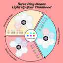 Yeaye Kids Memory and Rhythm Game Board - 3 Fun Modes with 8 Level Challenges, Hand-Eye Coordination and Focus Training, Rechargeable Portable Educational Toy, Screen for Ages 3+