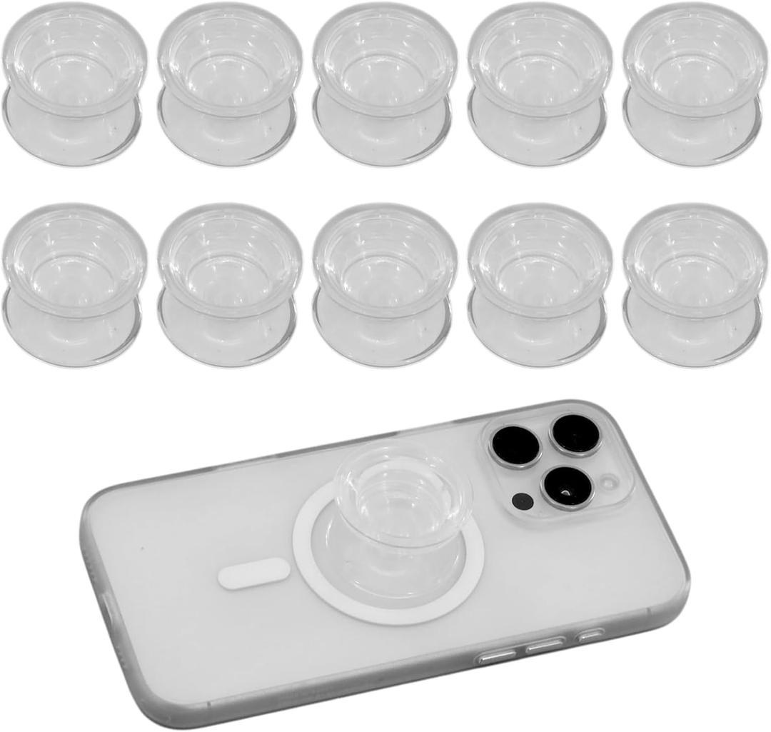 10 Pcs Expandible Collapsible Mobile Phone Grip Stand Holder, Self-Adhesive Adhesive on The Bottom, Suitable for Mobile Phones, Tablets and Other Electronic Devices