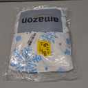 4Pcs Christmas Chair Slipcovers Winter White Blue Snowflake Pattern Dining Chair Covers Protector Removable Stretch Elastic Seat Covers for Home Kitchen Living Room Hotel Office