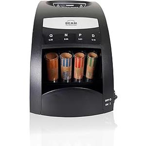 Electric Coin Sorter, 1 Row with Value Counting, Patented Anti-Jam Technology
