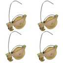 4-Pack Sliding Screen Door Rollers - Compatible with KDEX20 Series KD Screen Doors | Durable 1-1/4" Steel Ball Bearing Tension Wheels for Smooth Glide & Easy Replacement