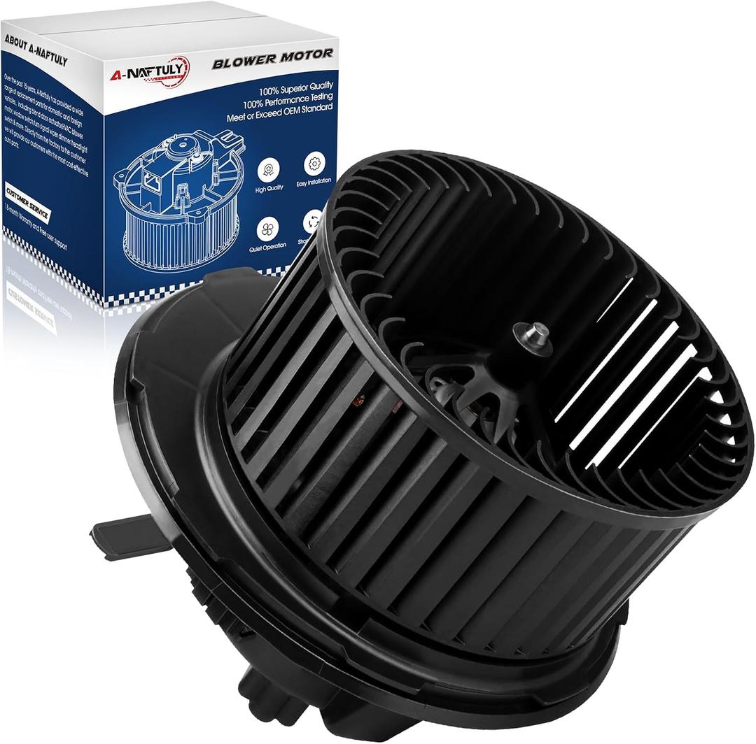 AC Blower Motor with Fan Fits for Volkswagen VW Jetta GTI Golf Eos Tiguan CC Rabbit Passat, 2006-2013 Audi A3, HVAC Heater Blower Motor, Replace 700182, 1K1-819-015