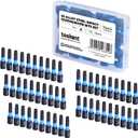 Toolant 1" Impact Torx Bits 50-Pack (T20), 1/4" Hex-Shank S2 Steel Screwdriving Star Bits, CNC Machined Tips, with Storage Box